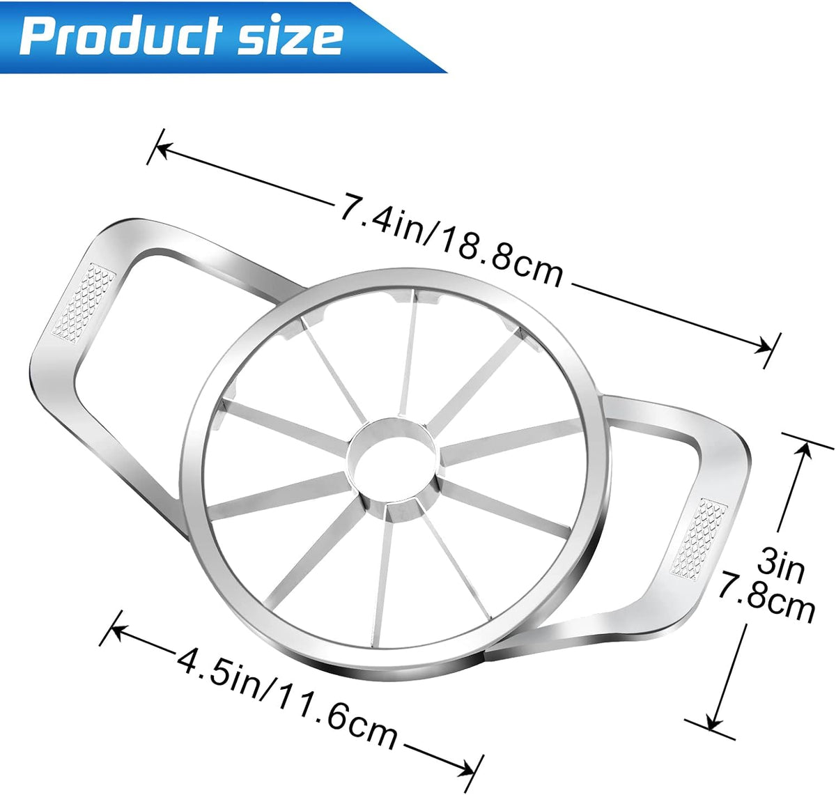 Sinnsally 10-Blade Stainless Steel Apple Slicer and Corer product image