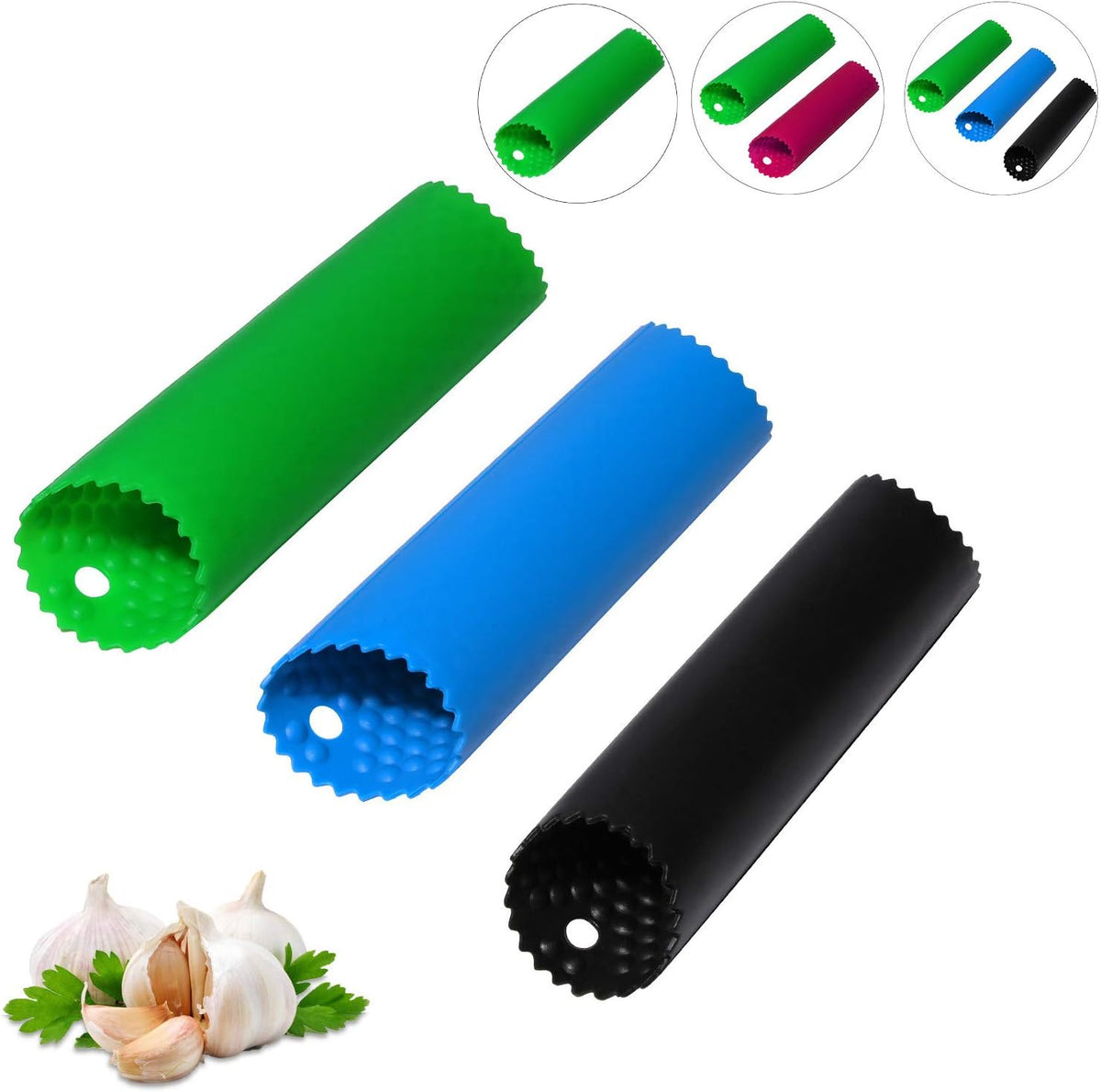 Sinnsally Silicone Garlic Peeler Roller - Multiple Color Options product image