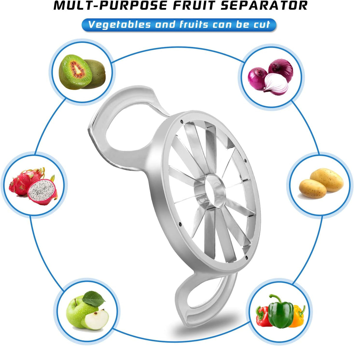 Sinnsally 12-Blade Large Stainless Steel Apple Slicer and Corer product image
