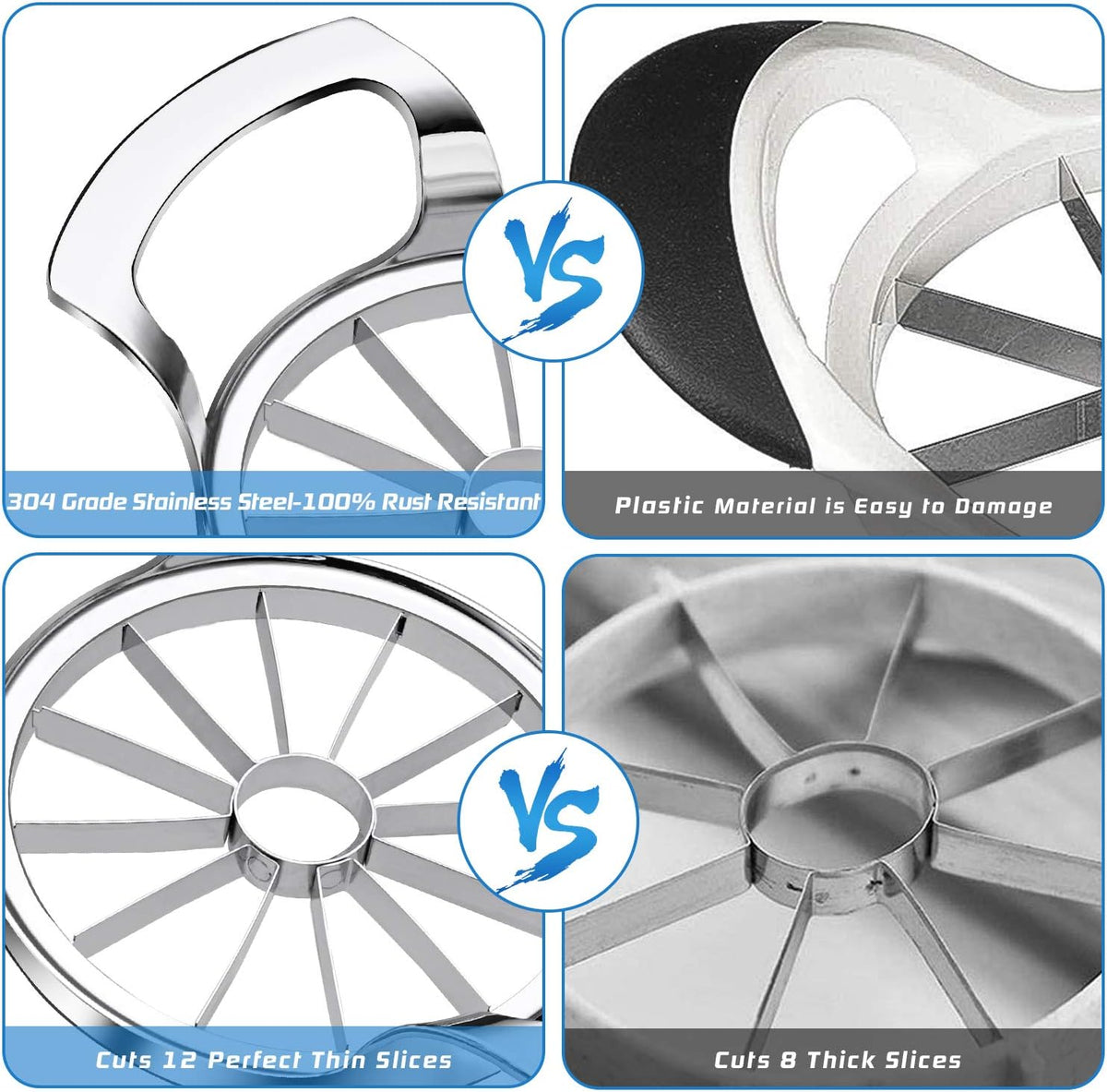 Sinnsally 12-Blade Large Stainless Steel Apple Slicer and Corer product image