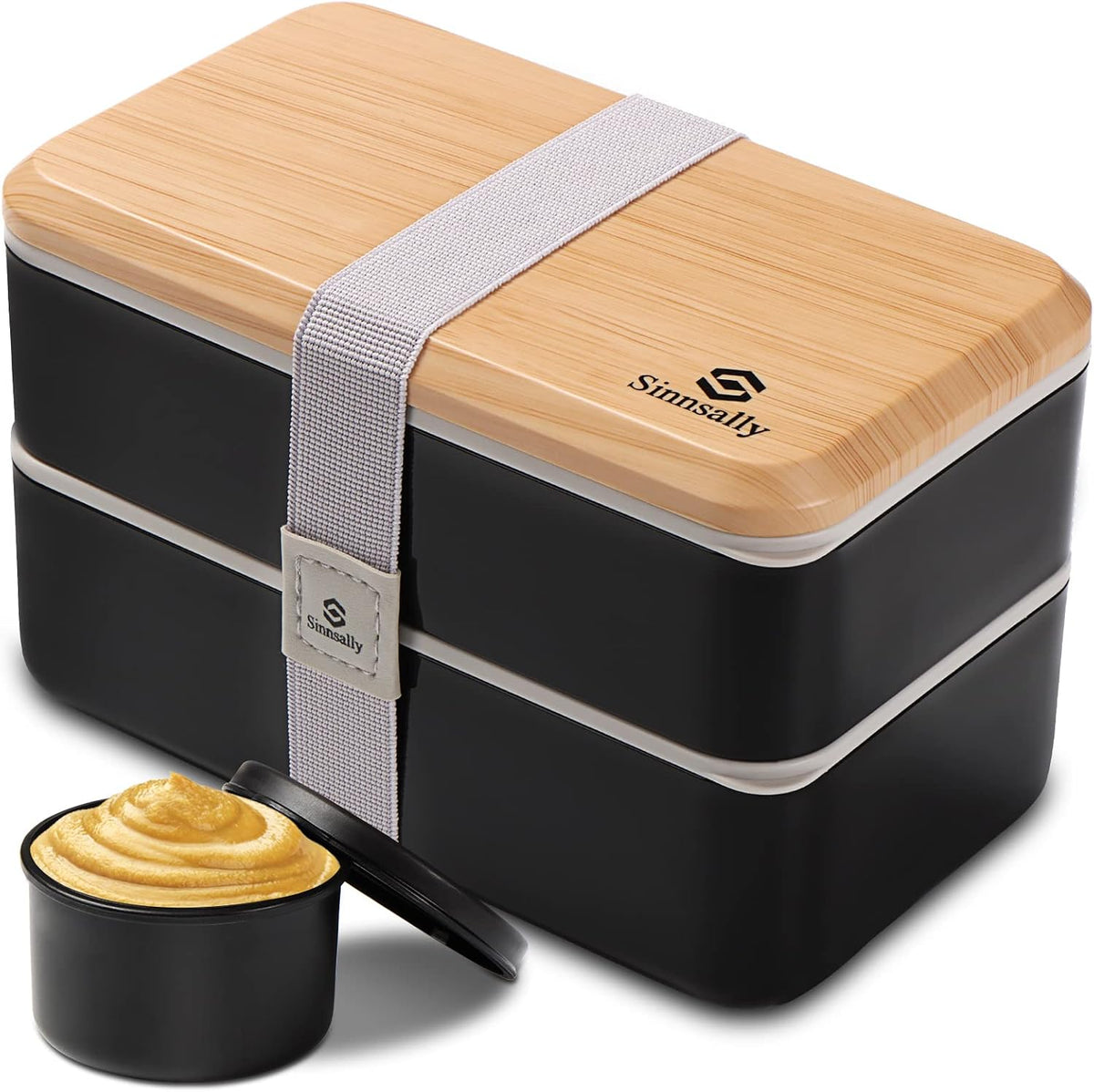 Sinnsally 1400 ml Stackable Bento Lunch Box with Utensil Set product image