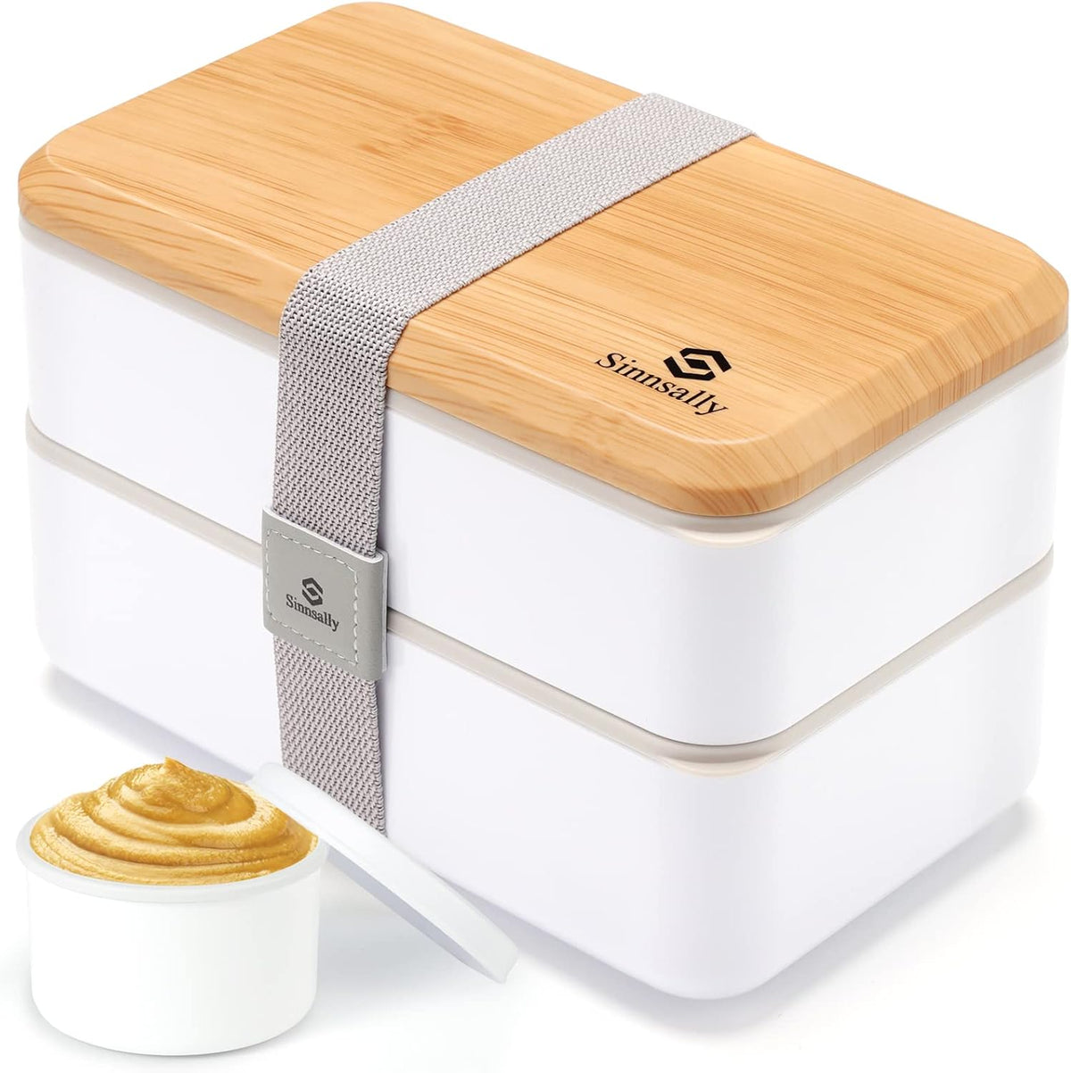 Sinnsally 1400 ml Stackable Bento Lunch Box with Utensil Set product image